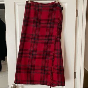 Eddie Bauer 16 Wool Blanket Skirt